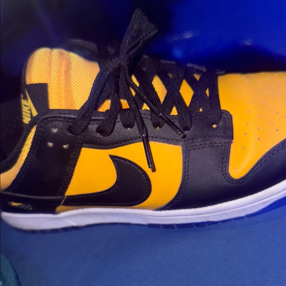 Nike Yellow and Black Dunk Sneakers Classic Design - Picture 1 of 5